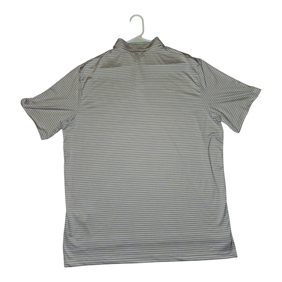 RLX Ralph Lauren Polo Large Men's White/Purple Stripes Golf Active Preppy - Picture 7 of 8